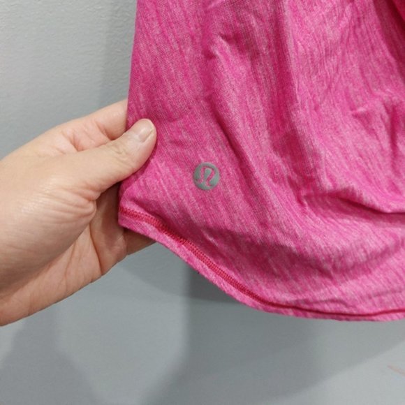 Lululemon Wild Tank Built in Bra Heathered Jewel Magenta Size 2 - Picture 5 of 7